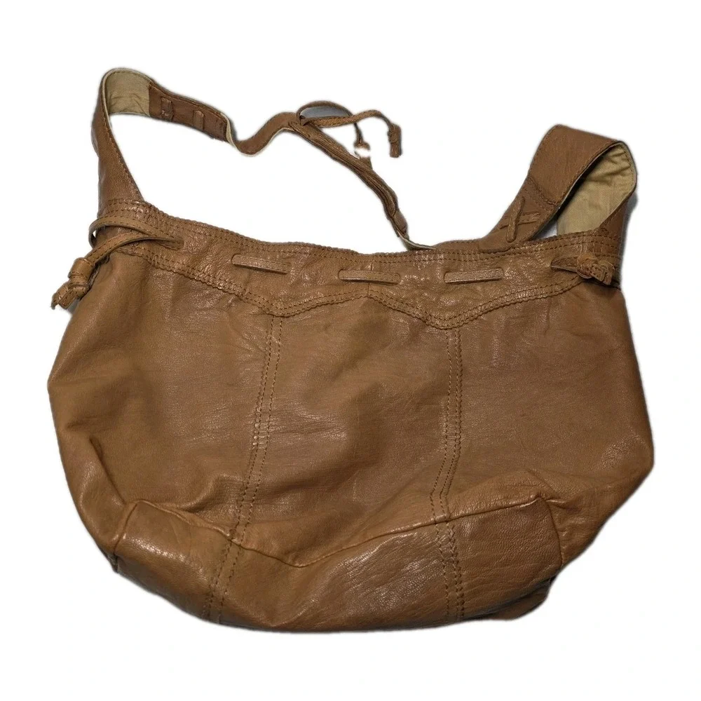 Lucky Brand Leather Hobo Bag‎ Slouchy Vintage Y2K Boho